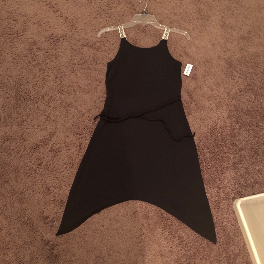 Girls L (10/12) black Old Navy sundress
